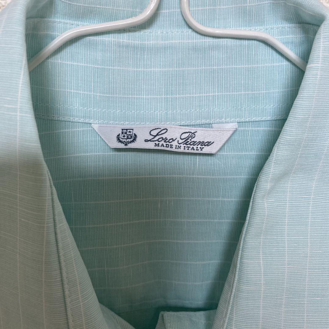 Loro Piana 水色 ストライプ シャツ 44 Loro Piana 水色 ストライプ シャツ 44 - メルカリ