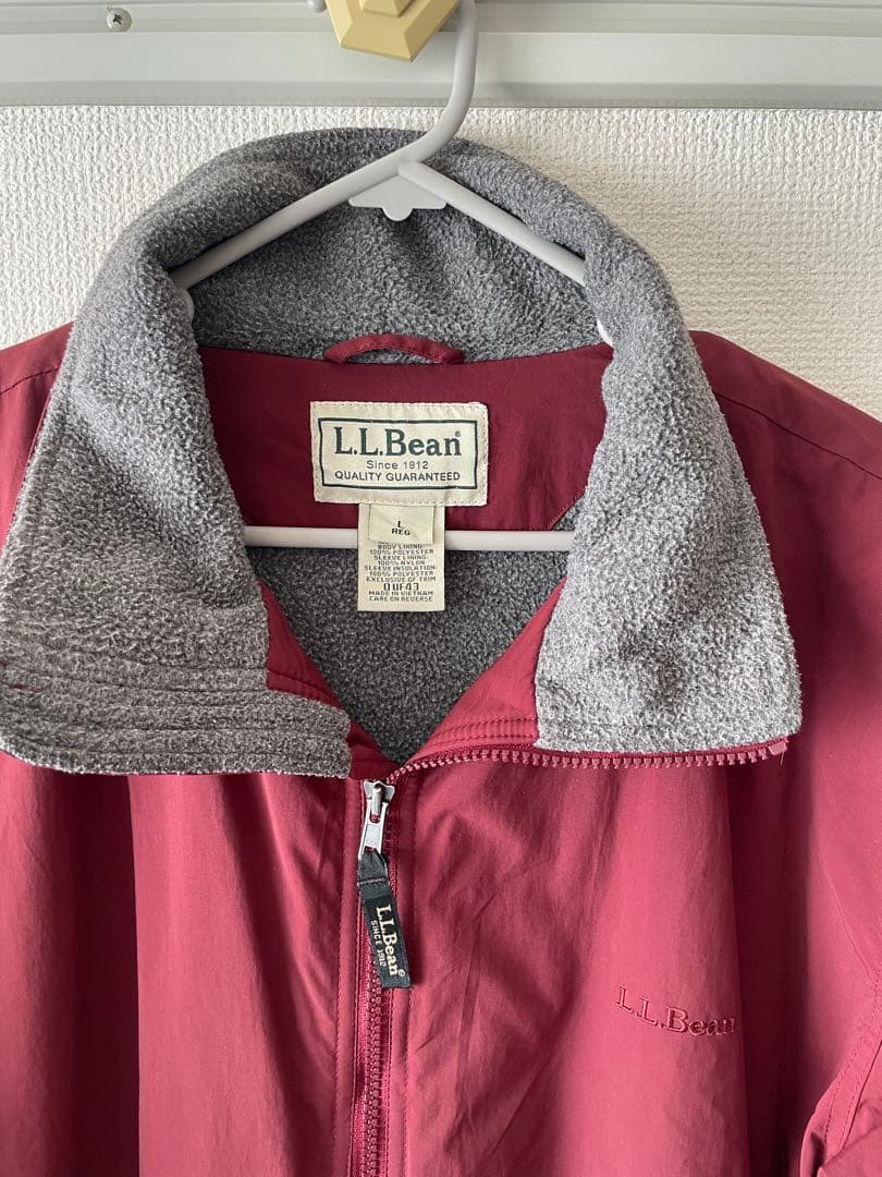 L.L.Bean バーガンディ ウォームアップジャケット L.L.Bean バーガンディ ウォームアップジャケット