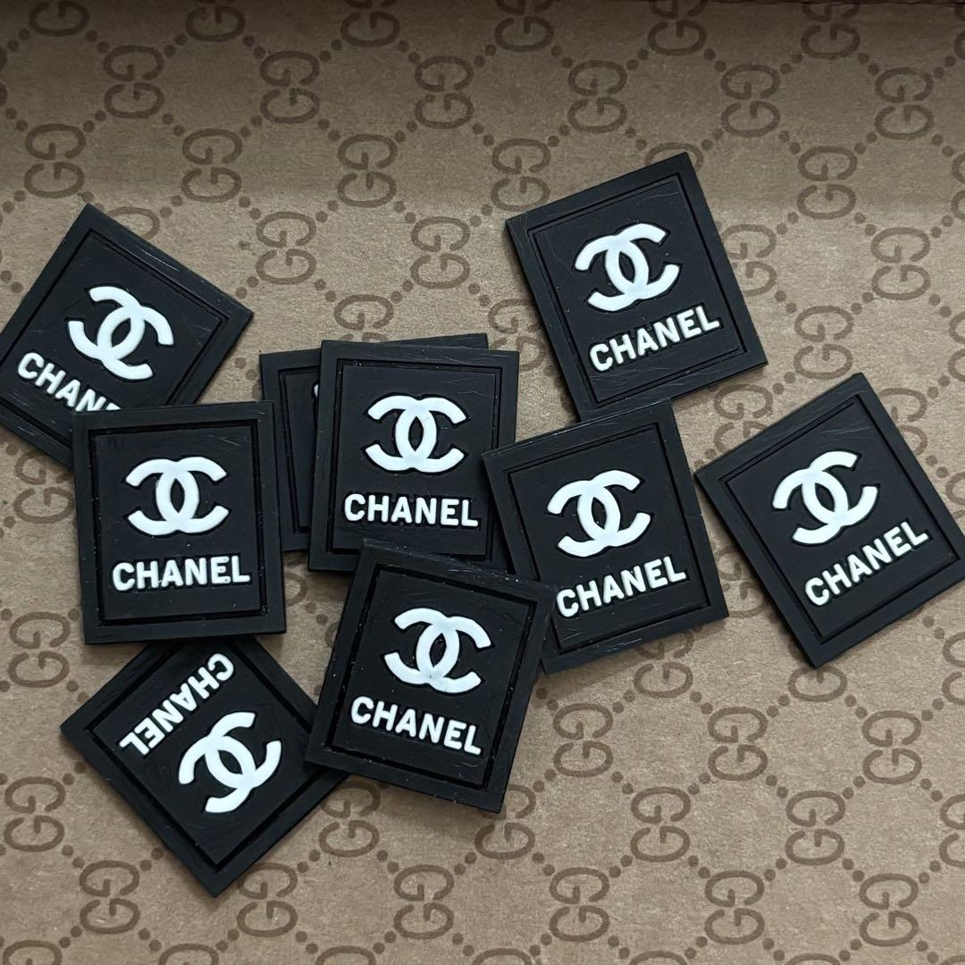 CHANEL 黒ワッペン 9枚 タグ