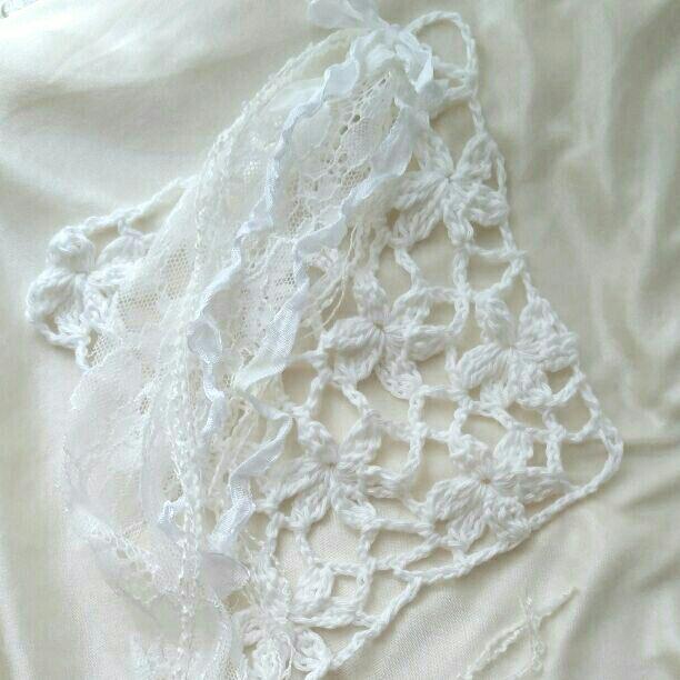 セール人気SALE Mamikoちゃん♡編み編みモチーフとレース❁❀ホワイト✿✾ 73tlo-m73280451942 HOTお買い得
