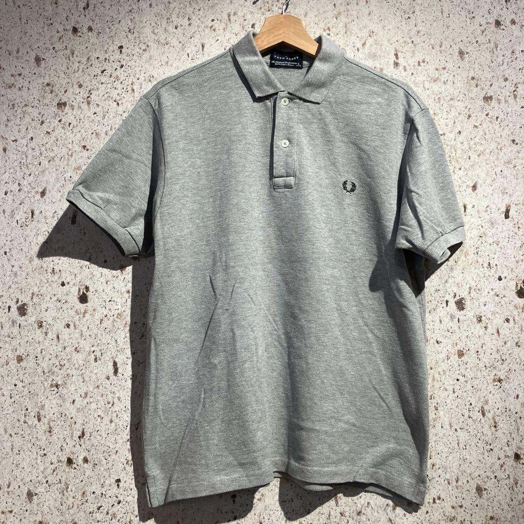 90s【FRED PERRY】フレッドペリー 刺繍ロゴ 長袖 ポロシャツ