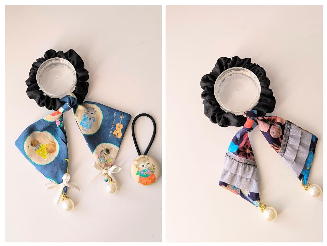 【リバティ】ミニ.スカーフリボン