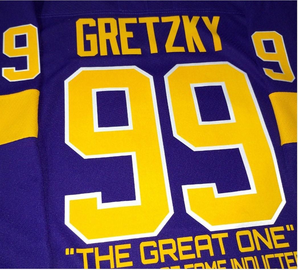 トップス WAYNE GRETZKY KINGS CAREER STATS JERSEY