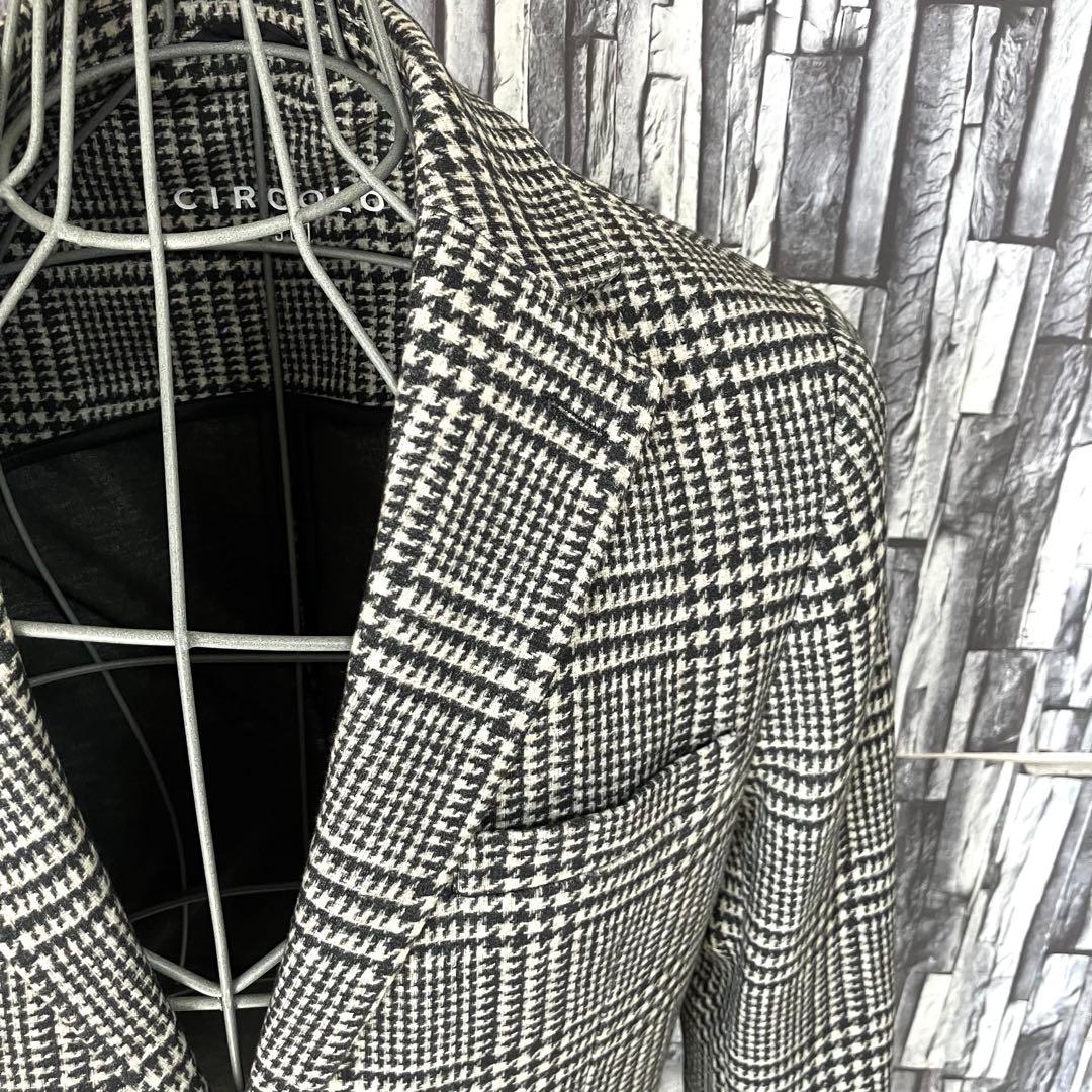 CIRCOLO1901チルコロジャージージャケット転写プリントグレンチェック46