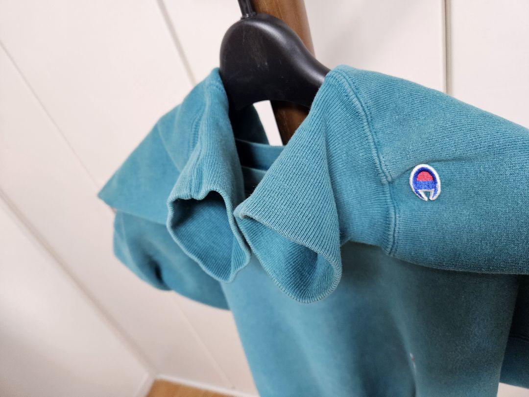 90s USA製 CHAMPION - REVERSE WEAVE SWEAT TURQUOISE OLD