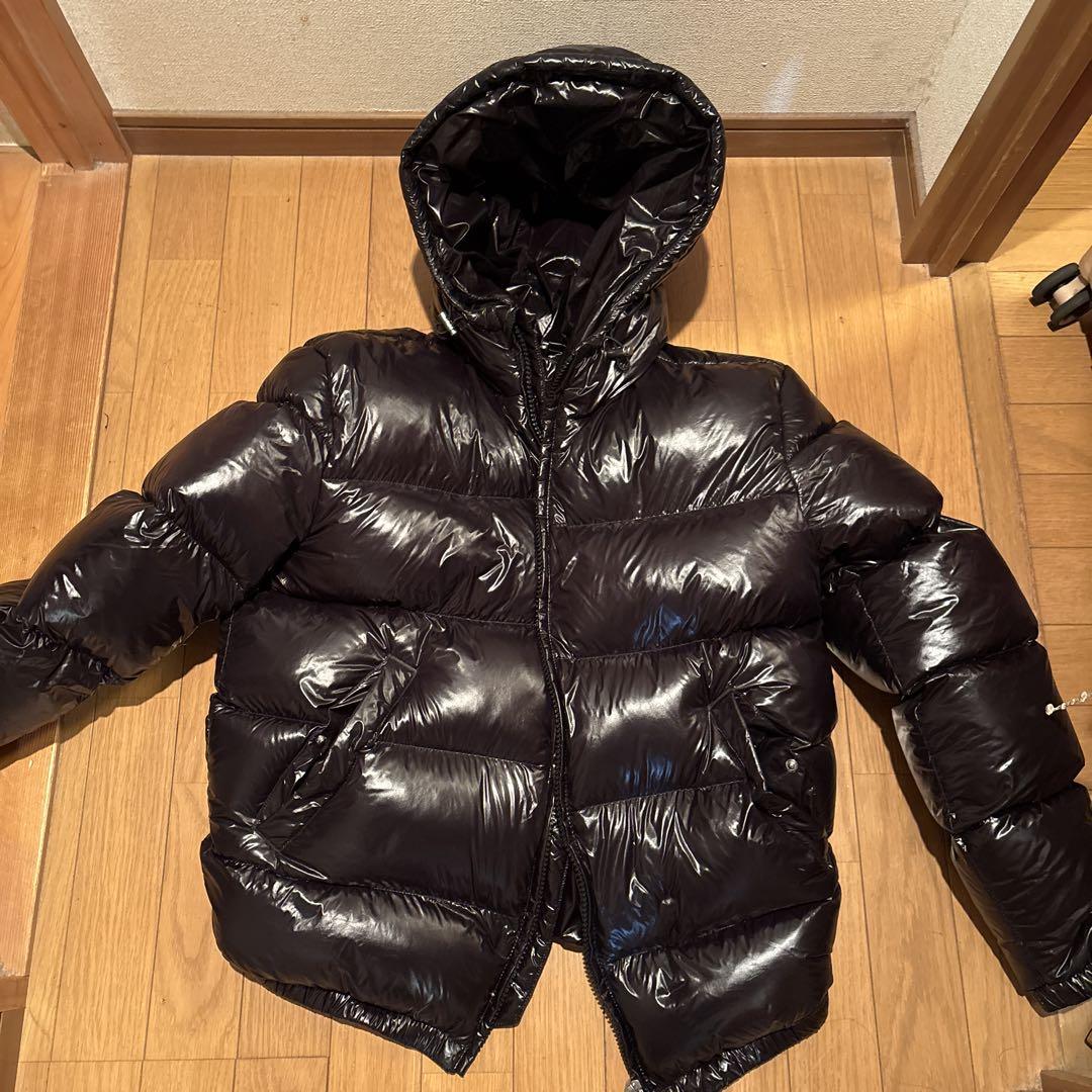 ZARA フード付きダウンジャケット ブラック