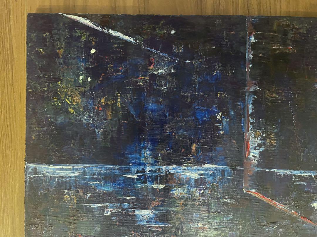絵画　油絵　原画　抽象画　現代アートF10