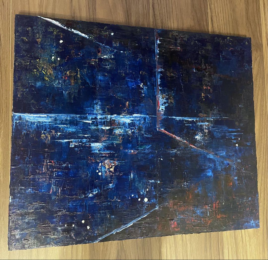 絵画　油絵　原画　抽象画　現代アートF10