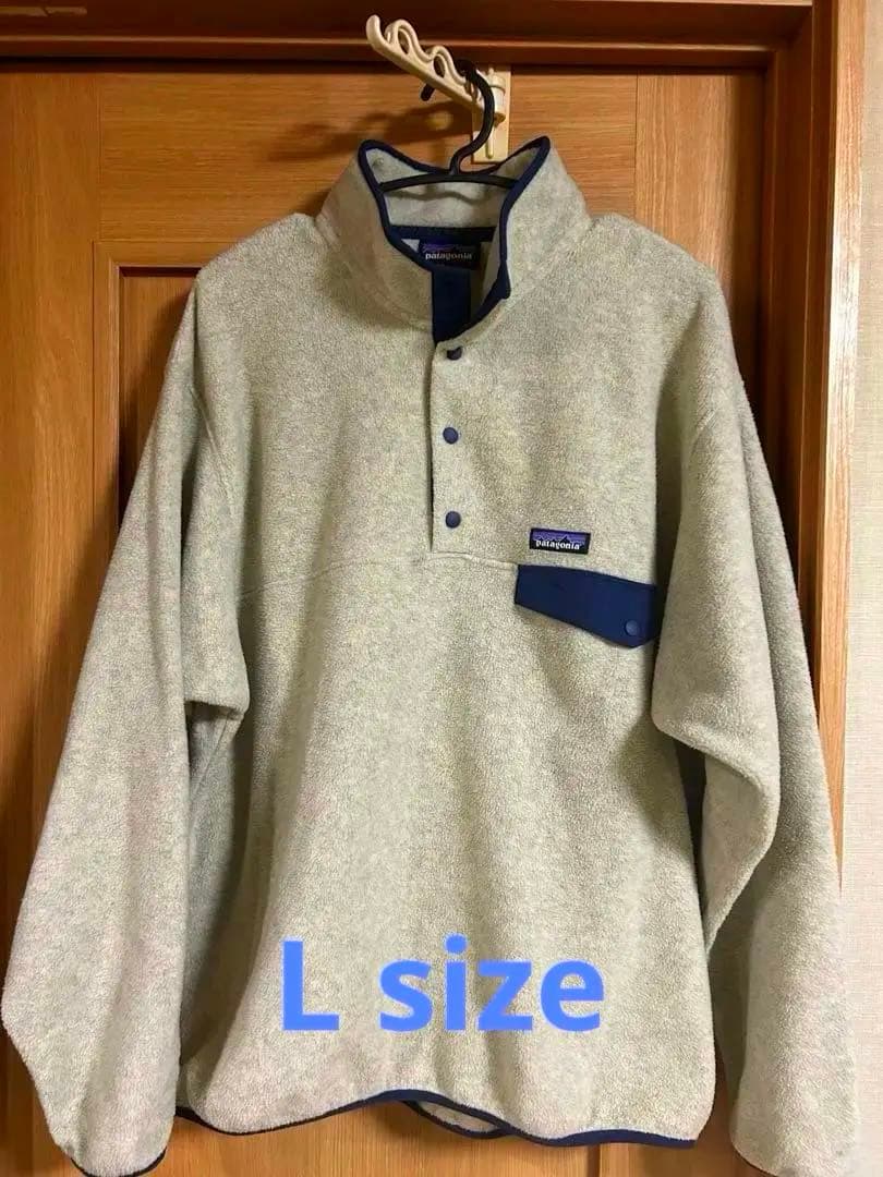 Patagonia フリース シンチラ スナップTサイズLオートミールL patagonia