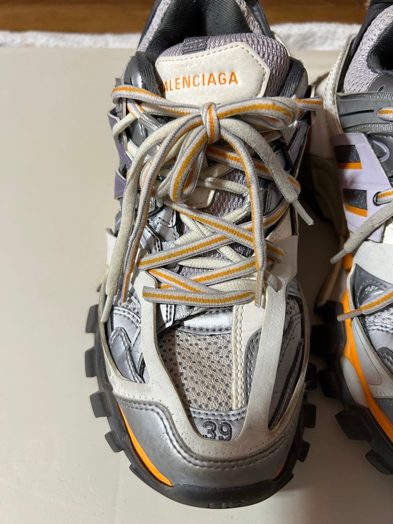 BALENCIAGA スニーカー 39サイズ グレー/オレンジ