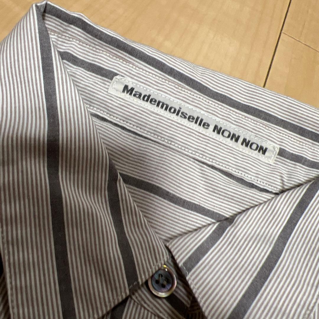 タグ付き新品 マドモアゼルノンノンパパス シャツ 長袖 L タグ付き新品 マドモアゼルノンノンパパス シャツ 長袖 L
