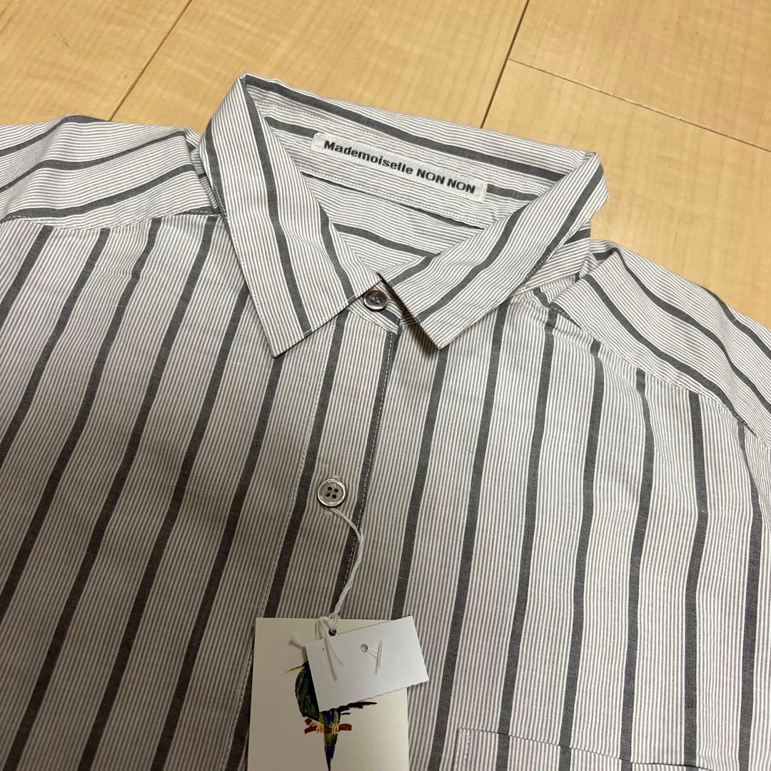 タグ付き新品 マドモアゼルノンノンパパス シャツ 長袖 L タグ付き新品 マドモアゼルノンノンパパス シャツ 長袖 L