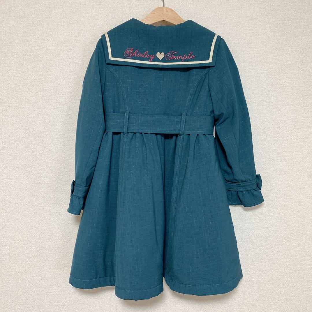 シャーリーテンプル セーラーカラーコート 130 グリーン シャーリーテンプル セーラーカラーコート 130 グリーン