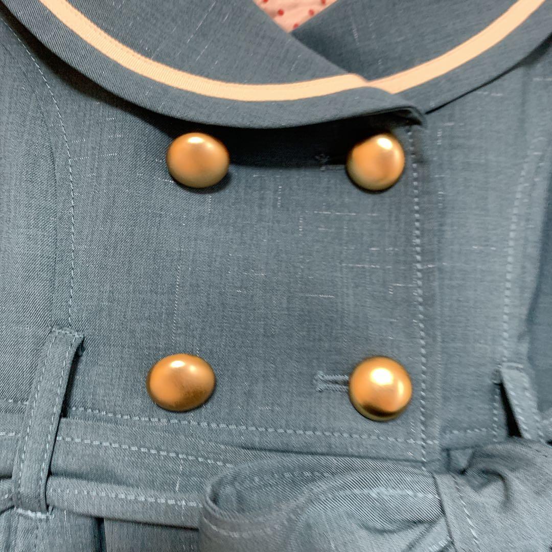 シャーリーテンプル セーラーカラーコート 130 グリーン シャーリーテンプル セーラーカラーコート 130 グリーン