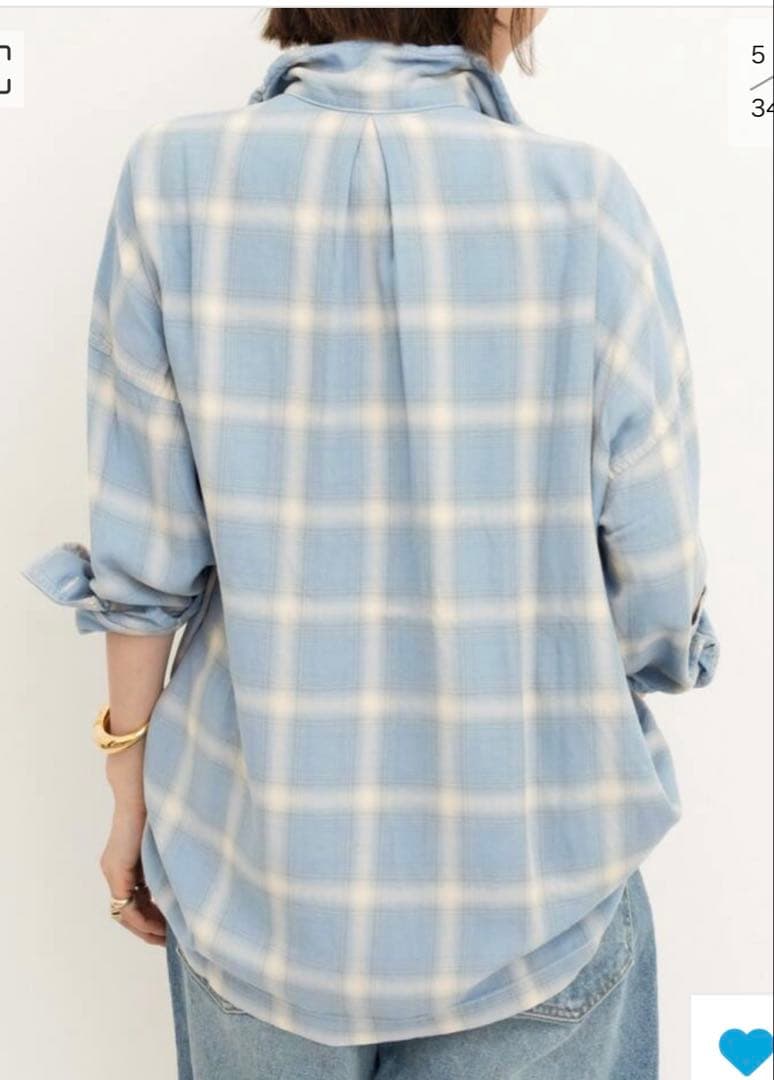 L'Appartement レミレリーフCHECK2WAY SHIRT 新品・タグ付き L'Appartement REMI RELIEF レミレリーフ CHECK