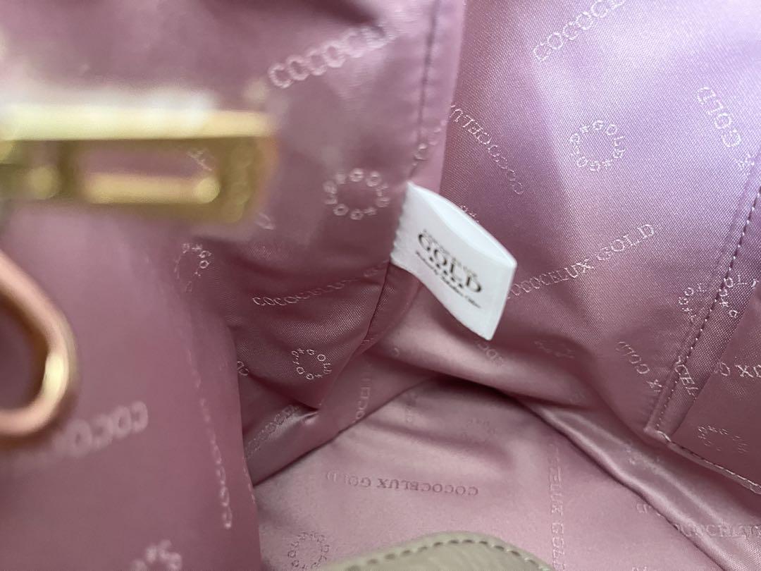 COCOCELUX GOLD ココセリュクス トートバッグ グレージュ