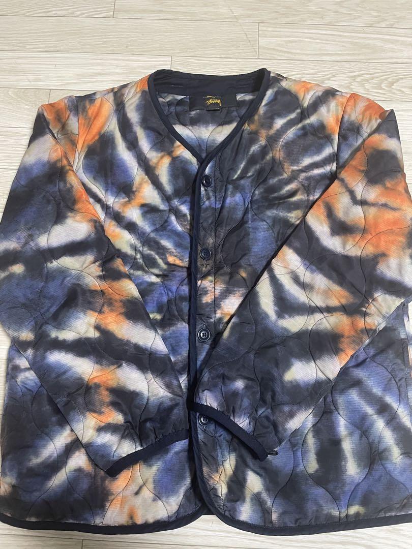 【希少コラボ】stussy ✖️ alpha キルティングジャケット古着タイダイ
