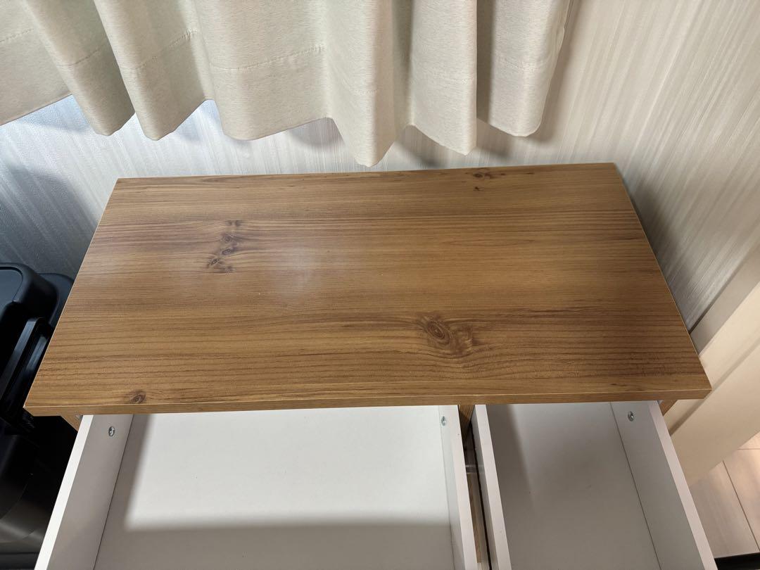 アイリスオーヤマ ゴミ箱 45L(15L×3分別 ) 木目調 引き出し付き