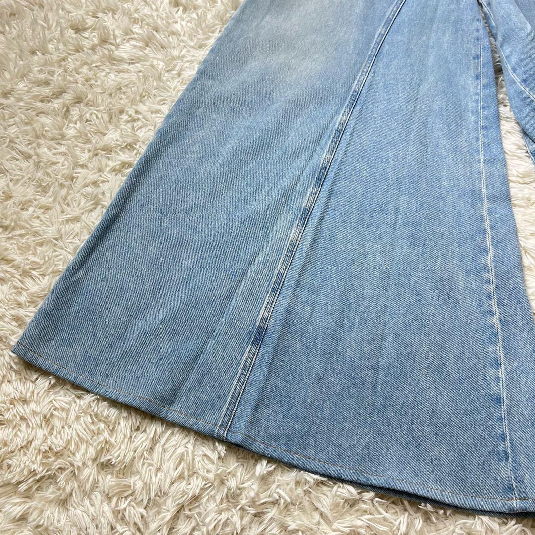 新品タグ付き　MM6　19AW　ワイドデニム　フレア　ハイウエスト　38