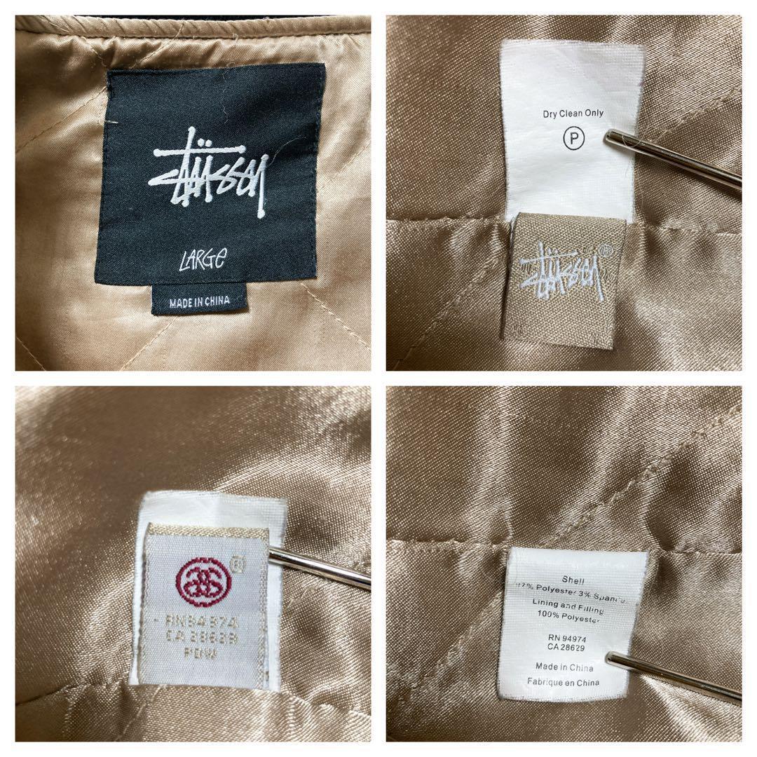 希少】stussy ステューシー ブルゾン アーチロゴ ワッペン L