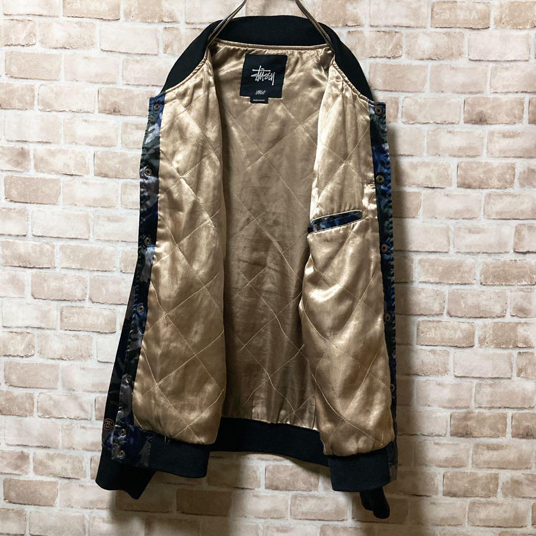 希少】stussy ステューシー ブルゾン アーチロゴ ワッペン L メンズ