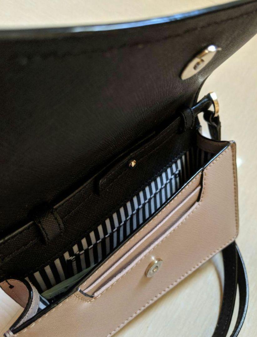 Kate Spade ショルダーバッグ ブラック/ピンクベージュ