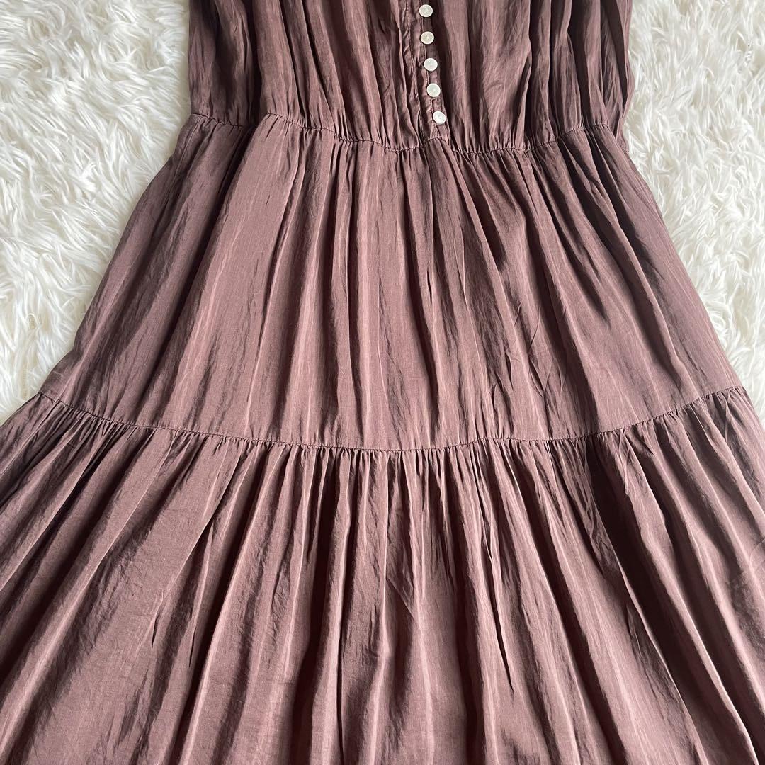 ✨美品✨ ADAM ET ROPE' コットンシルクティアードワンピース
