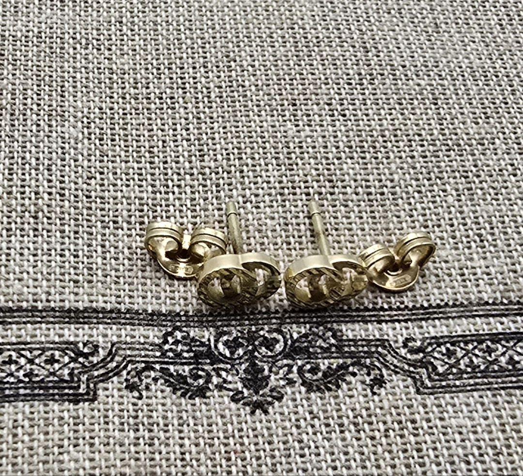 人気商品 超レア廃盤美品】GUCCI メルカリ - ピアス スタッズ ダブルG AU750 アクセサリー