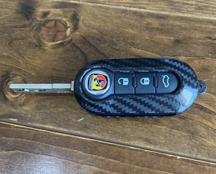 アバルト ABARTH カーボン キーカバー KOSHI アバルト 500 595