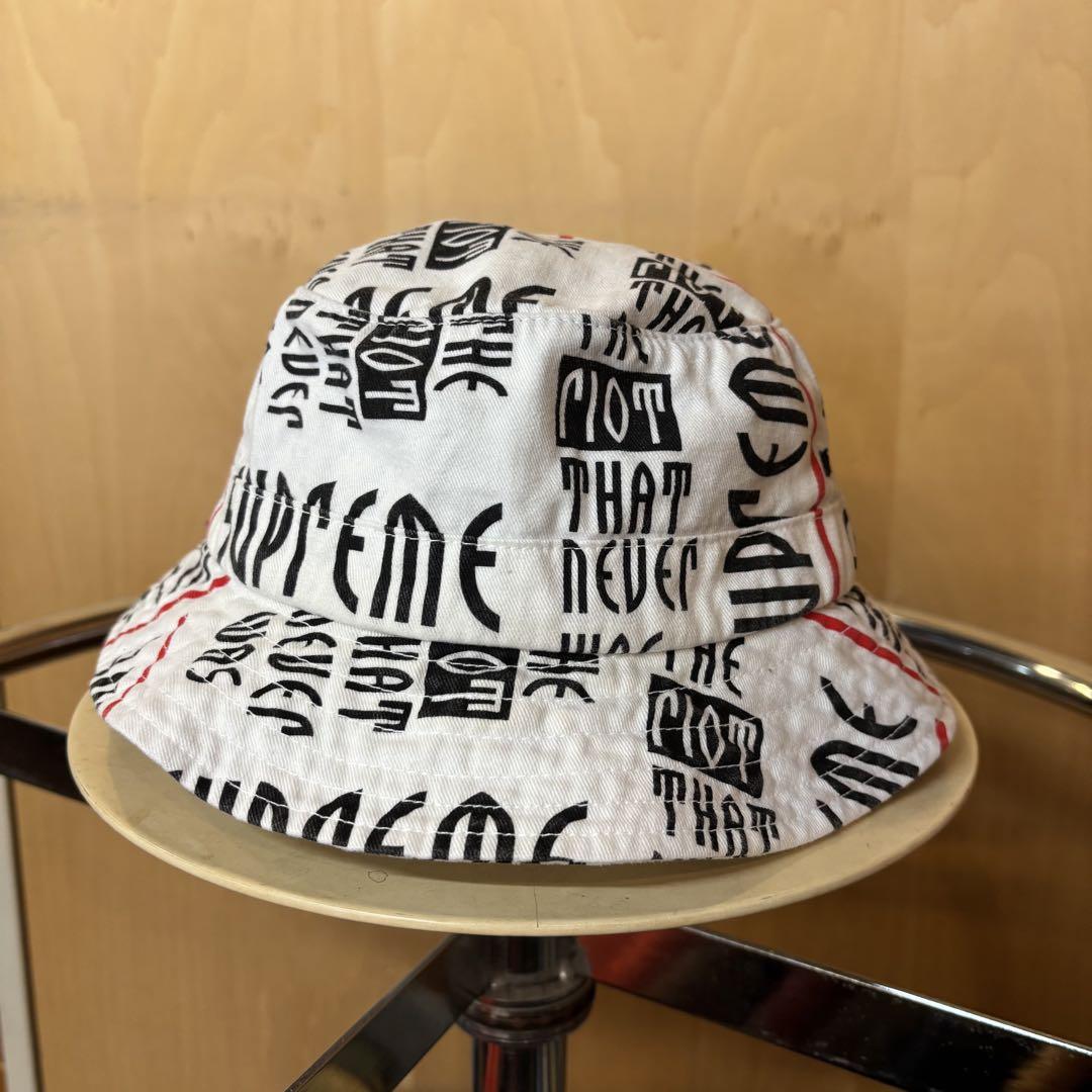 USA製 Supreme 総柄 バケットハット 帽子 ストリート