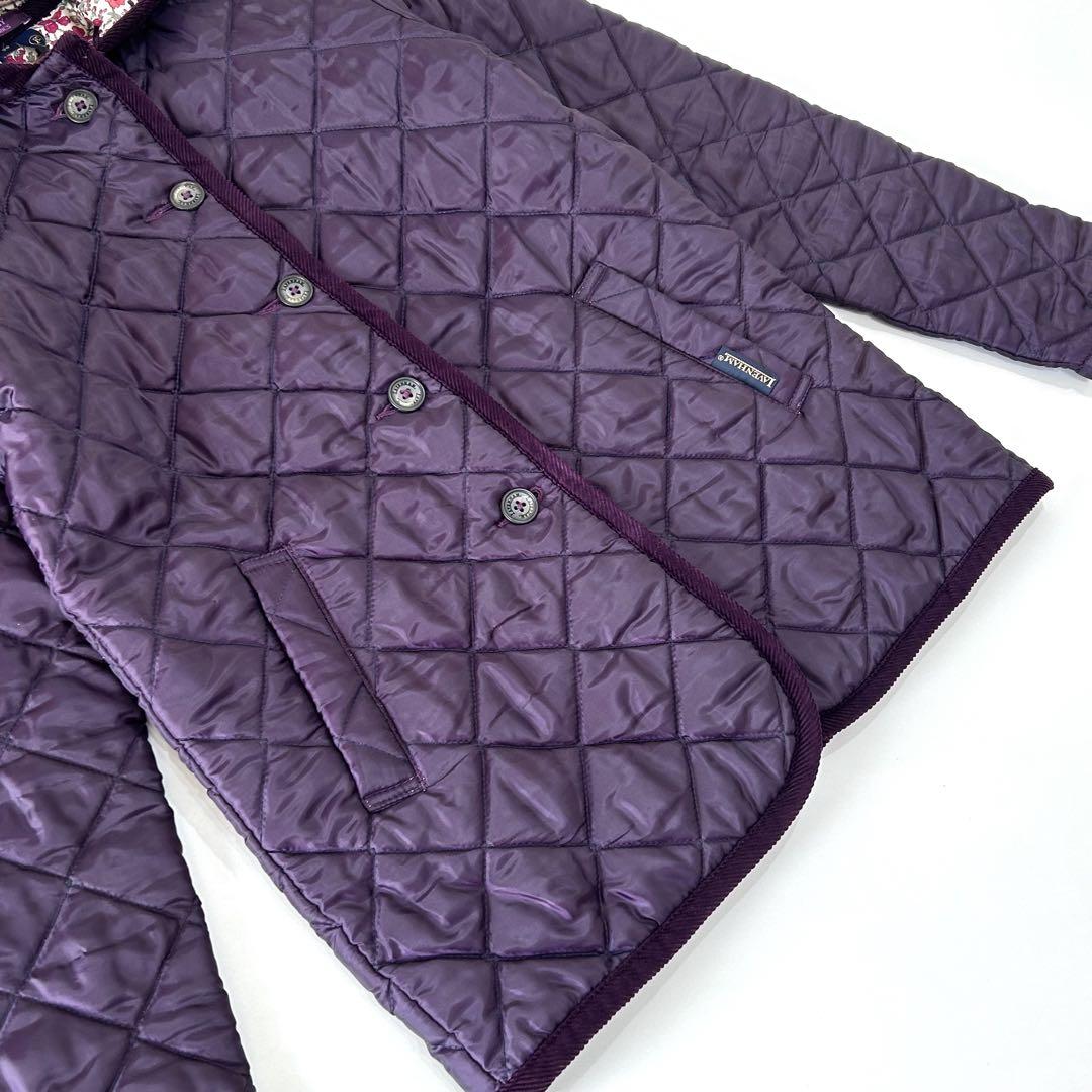 LAVENHAM ラベンハム リバティ キルティングジャケット 紫 花柄