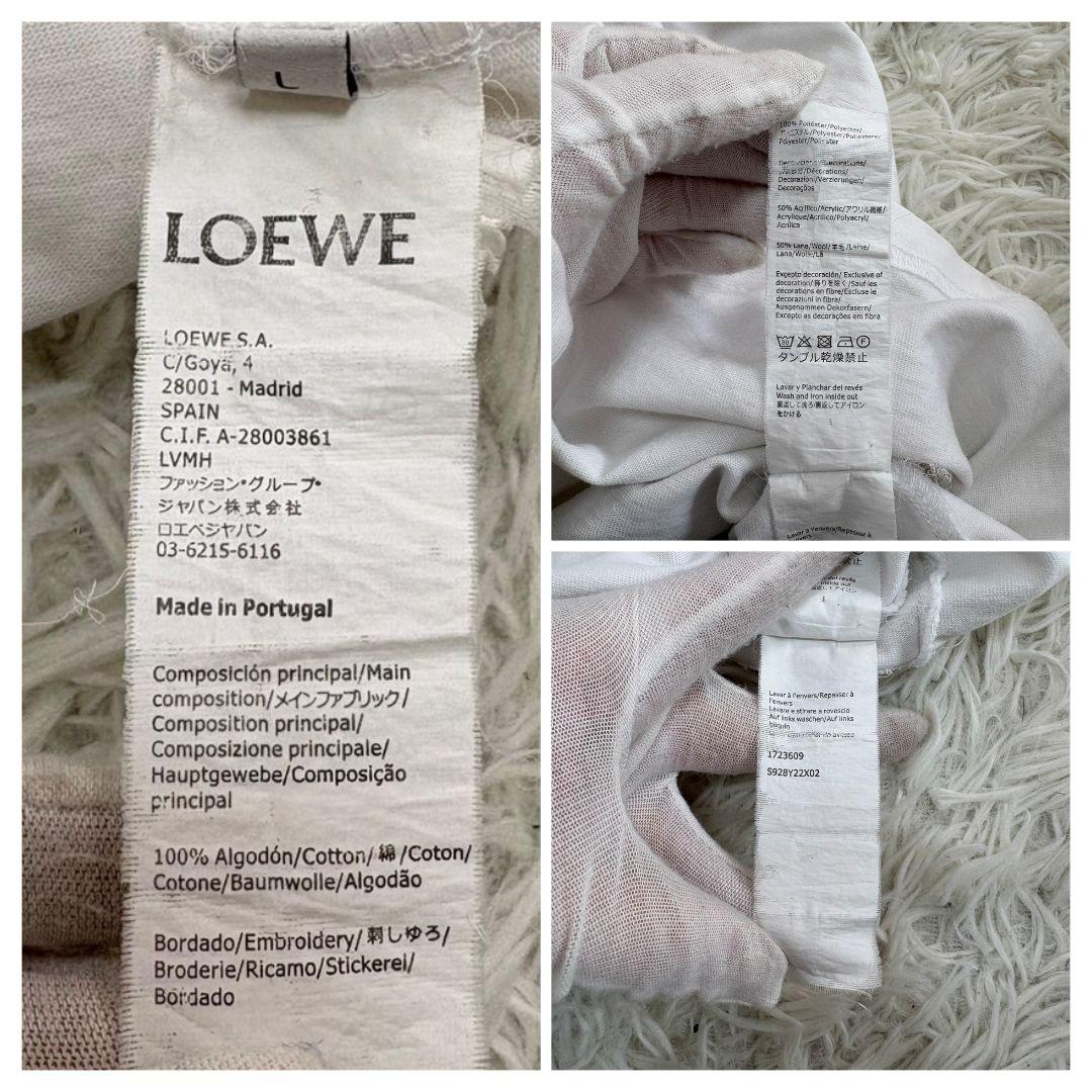 確実正規品／レア☆LOEWE　シャツ　Lサイズ　アナグラム　ハーバリウム