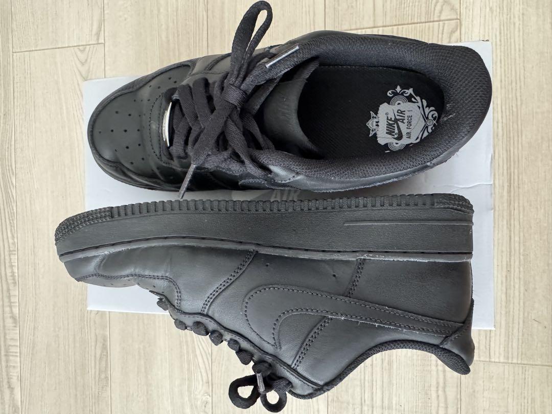 （お値下げ）Nike Air Force 1 ブラックレザー スニーカー