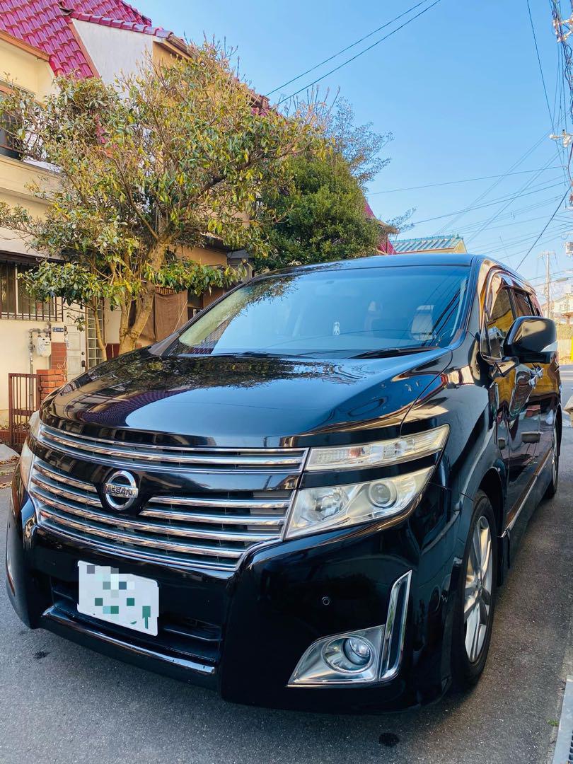 大阪　E52エルグランド　4WD 駆動　車検ロング