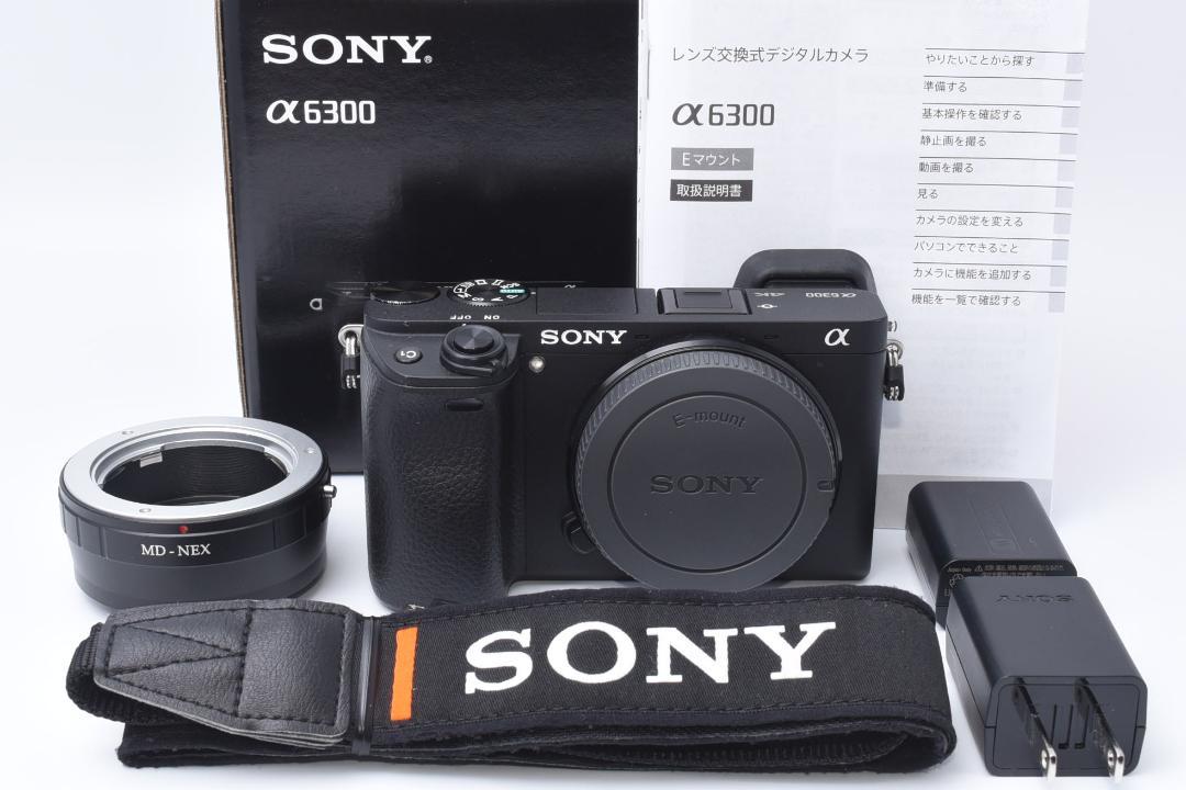 素晴らしい☆美品☆ SONY α6300 ボディ デジタルカメラ 家電・スマホ 標準小売価格 SONY 動作品③ レンズ(18-55)a6300 α6300 デジタルカメラ