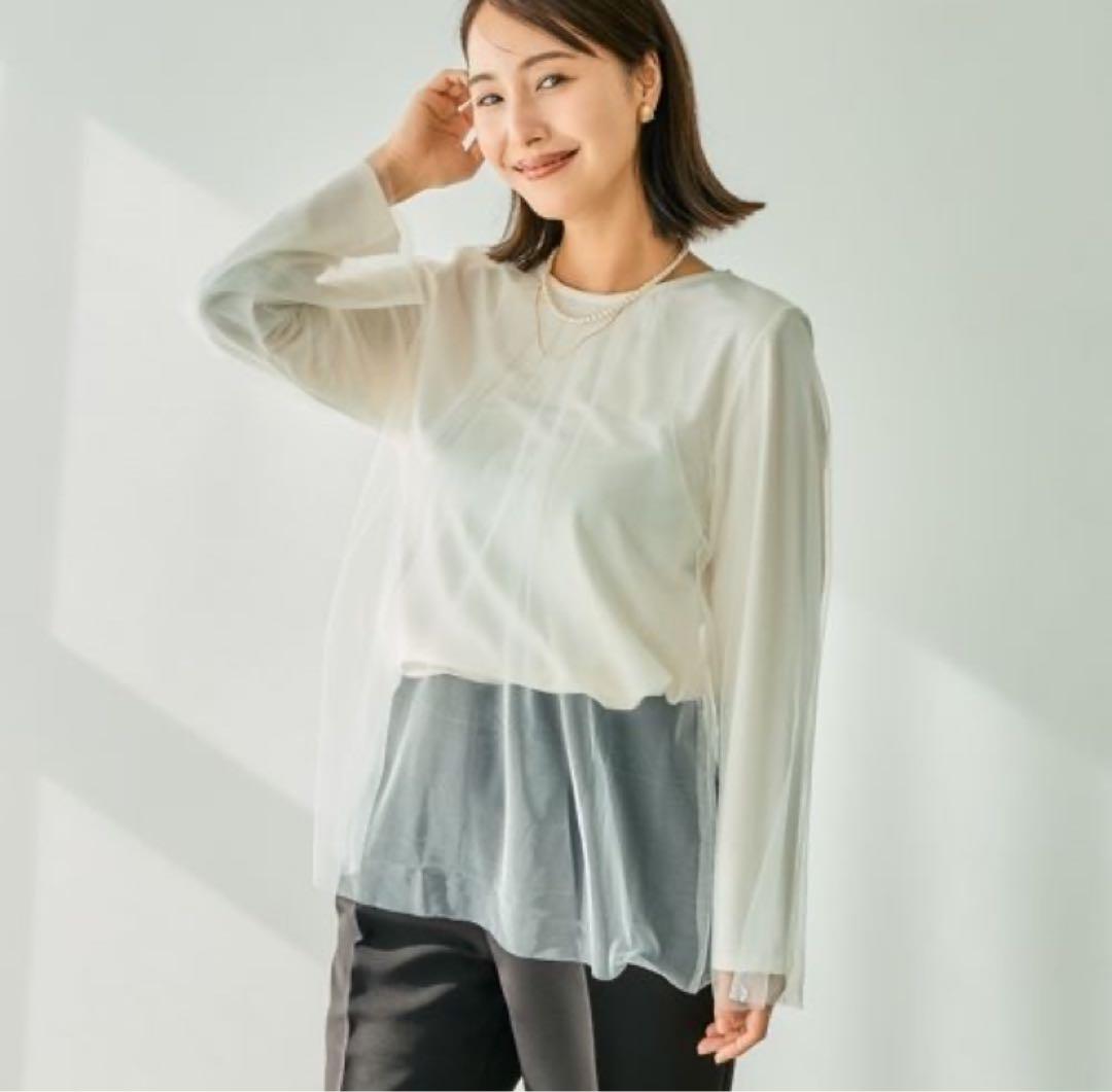 LEPSIM チュール重ねプルオーバー セレモニー服 入卒式 レプシィム