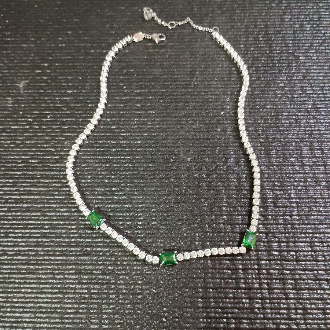 スワロフスキー　マトリックス　テニスネックレス