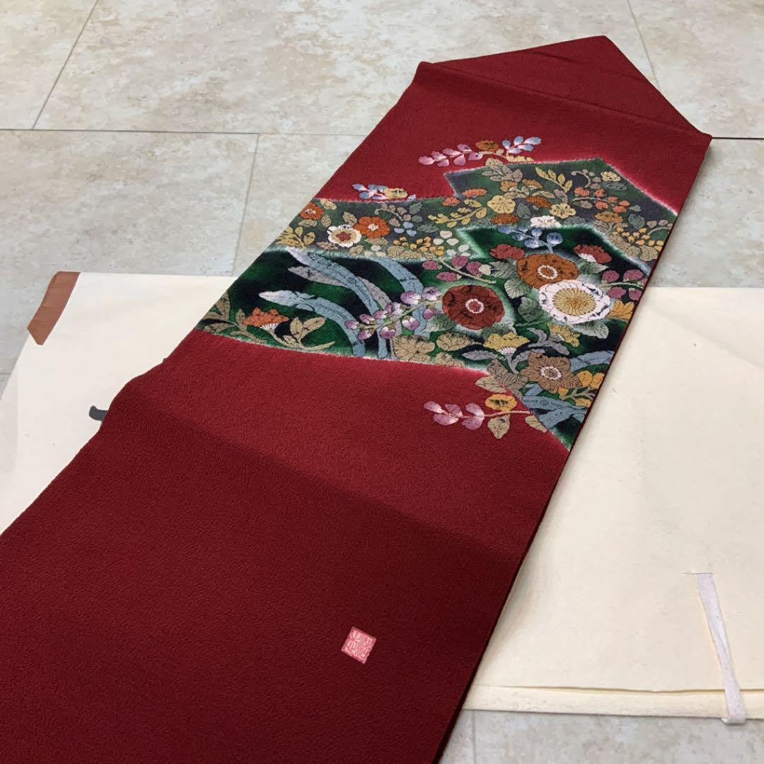 最新作安い 厳選 作家物 長尺 371㎝ 4IYGU-m73329539345 未使用 九寸名古屋帯 縮緬 在庫新作