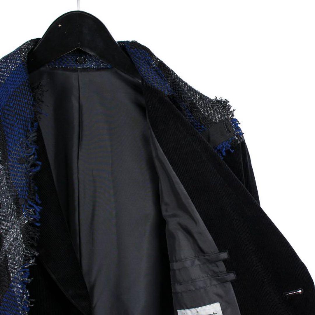 Yohji Yamamoto PourHomme チェックストール付ジャケット