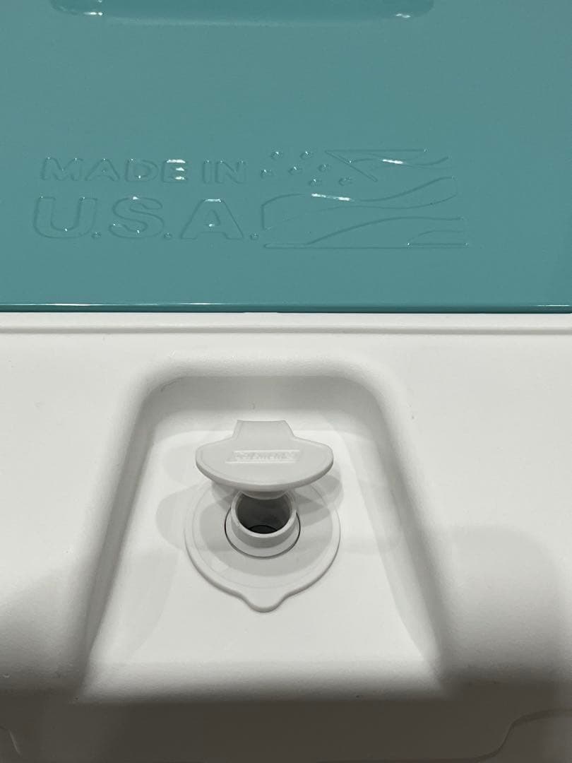 超美品　Coleman スチールベルトクーラー 60周年記念カラー ターコイズ