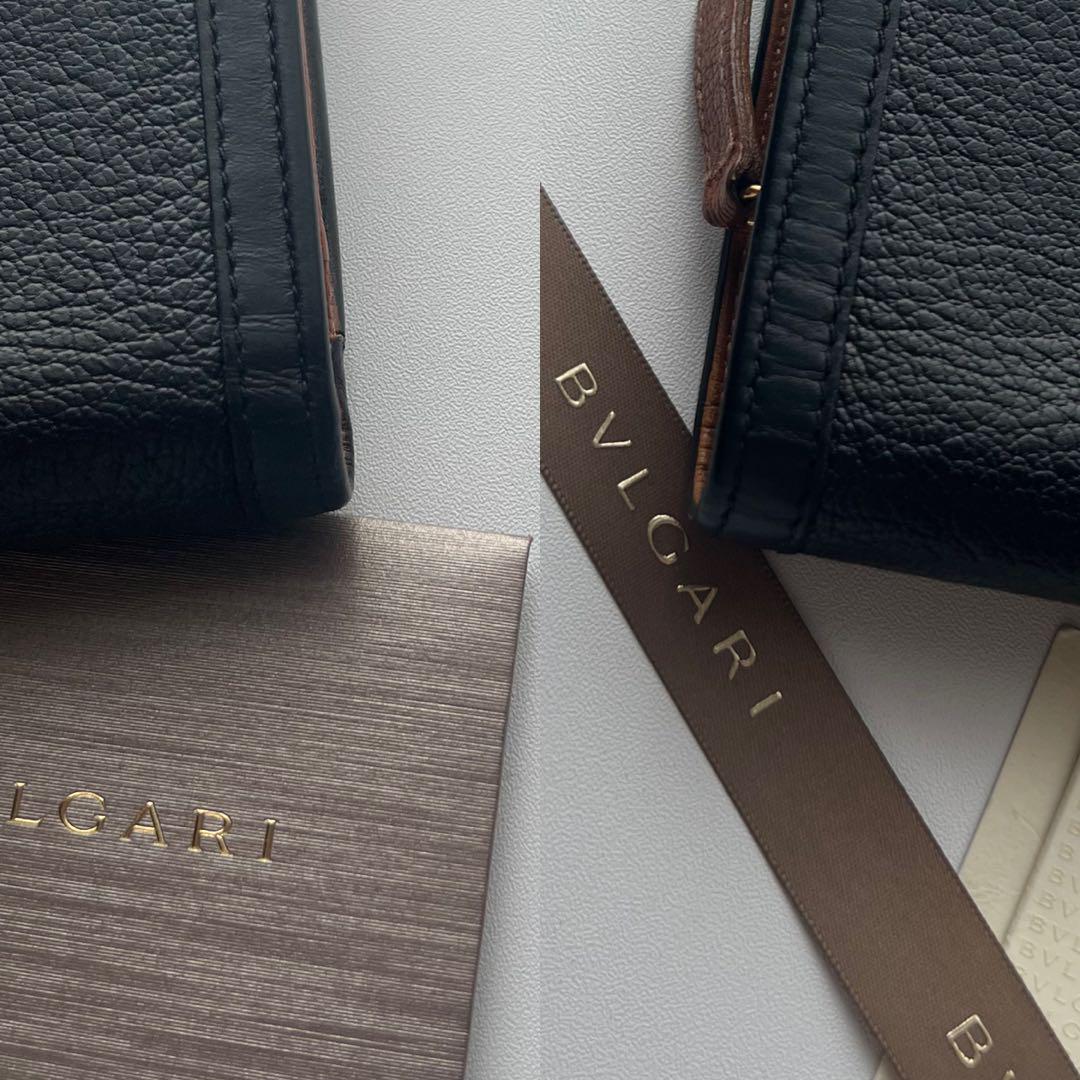 74 極上美品 BVLGARI ブルガリ 2つ折り 長財布