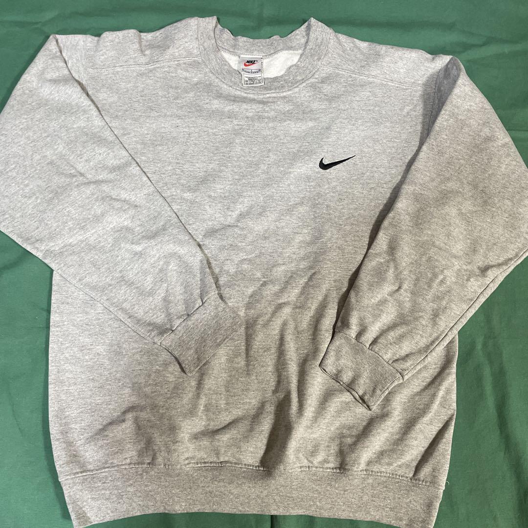 NIKE 90年代 白タグ ワンポイントロゴスウェット USA製 メンズL