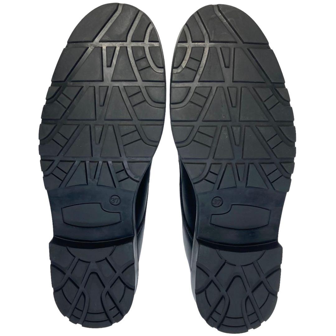 美品】KLEMANクレマン フランス製レディースプレーントゥ 革靴 23.5