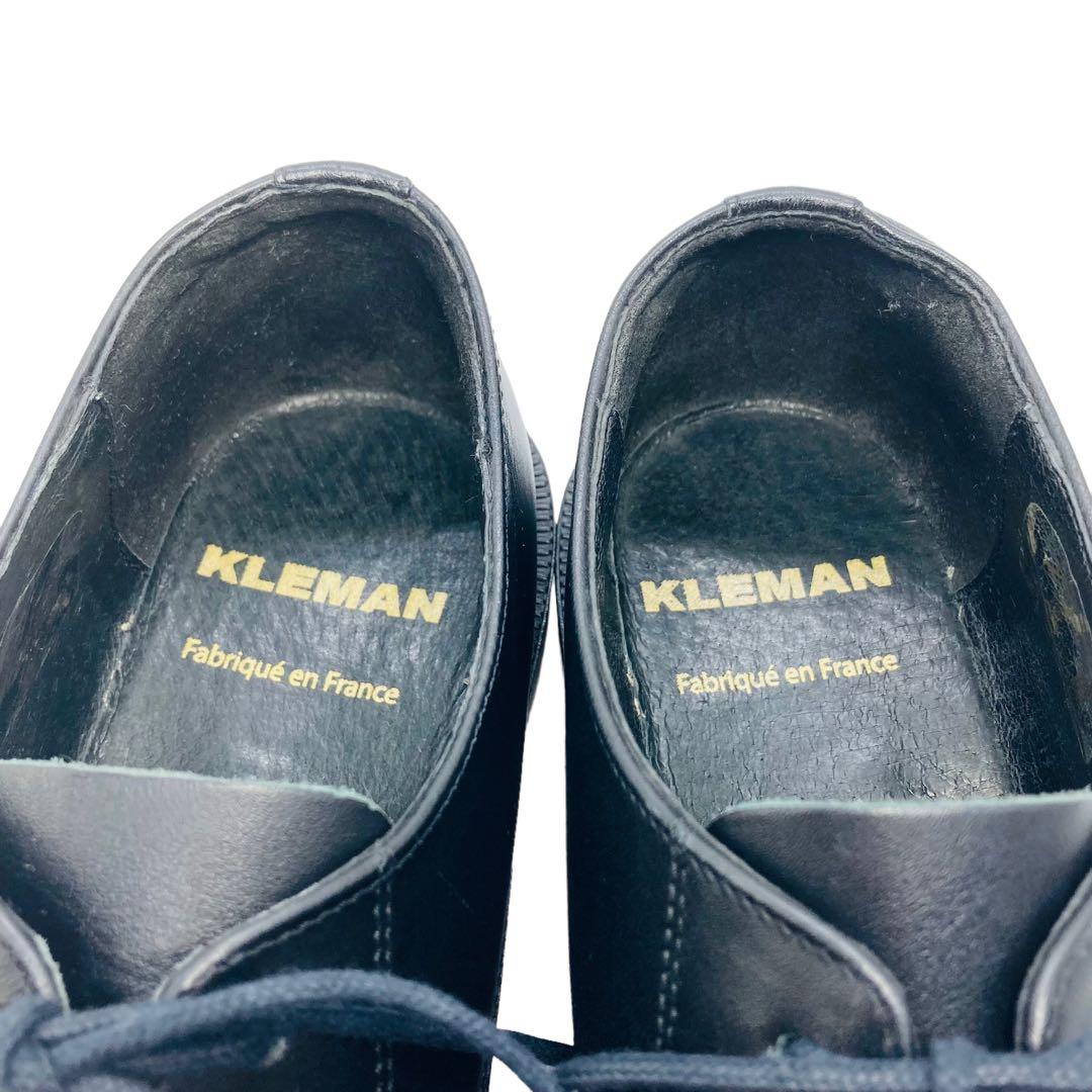 美品】KLEMANクレマン フランス製レディースプレーントゥ 革靴 23.5