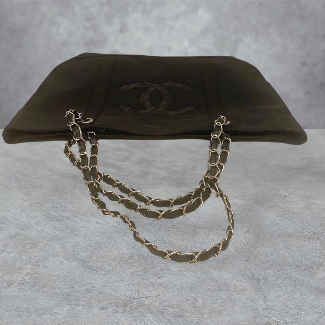 本物証明写真有り CHANEL ブラック トートバッグ スパンコール