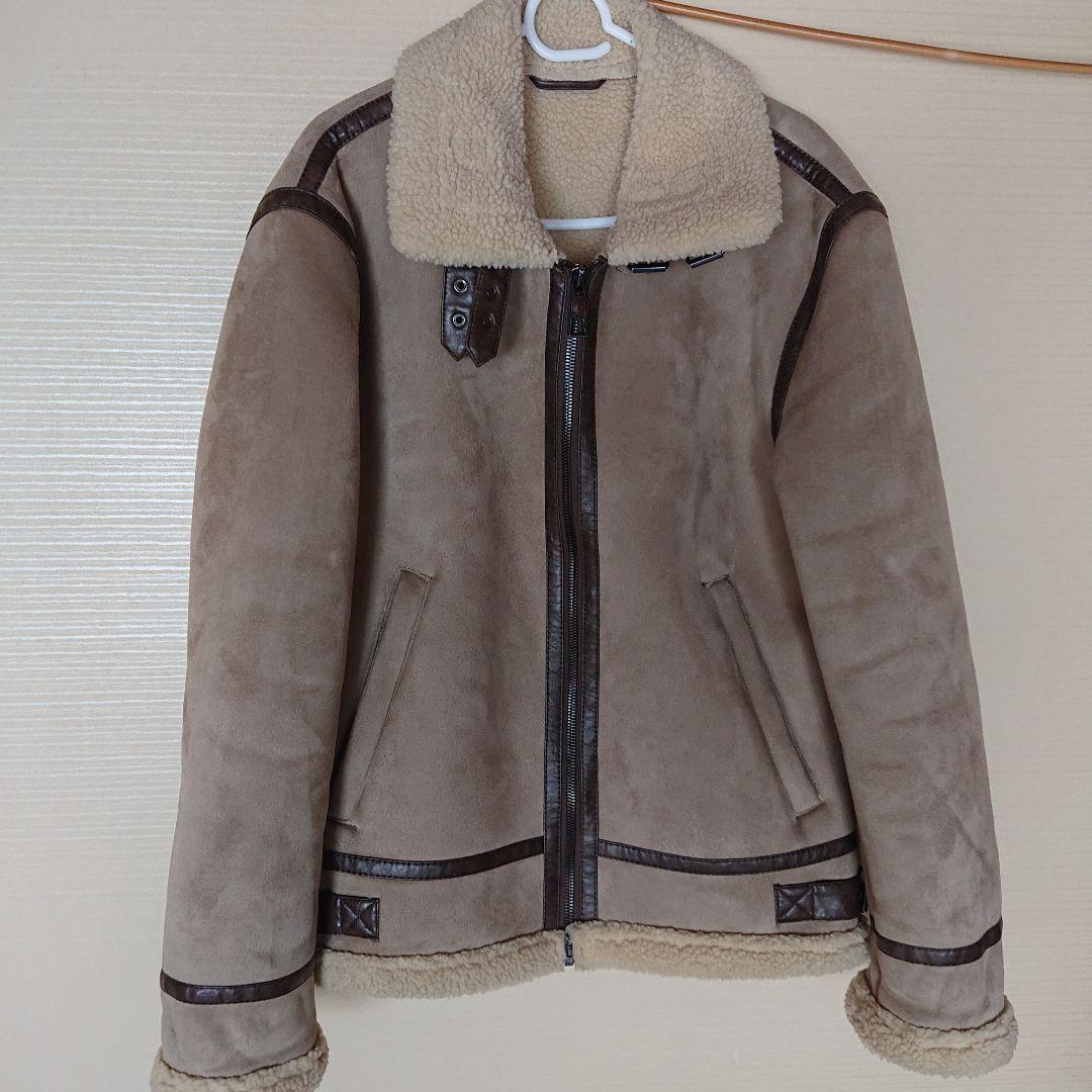 全商品オープニング価格! ZARA/B-3/フェイクムートンジャケット