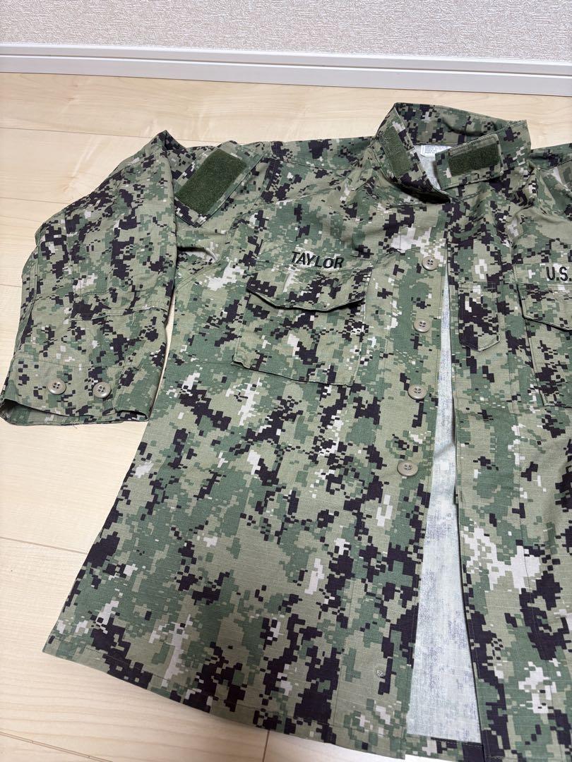 米海軍放出品　US NAVY迷彩服 上下セット