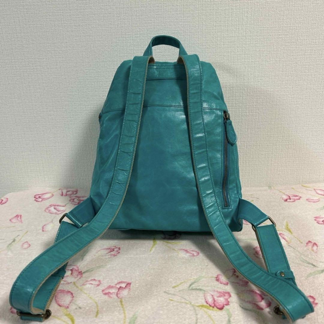♥︎希少レア♥︎Dakota レザーリュック ブルーグリーン