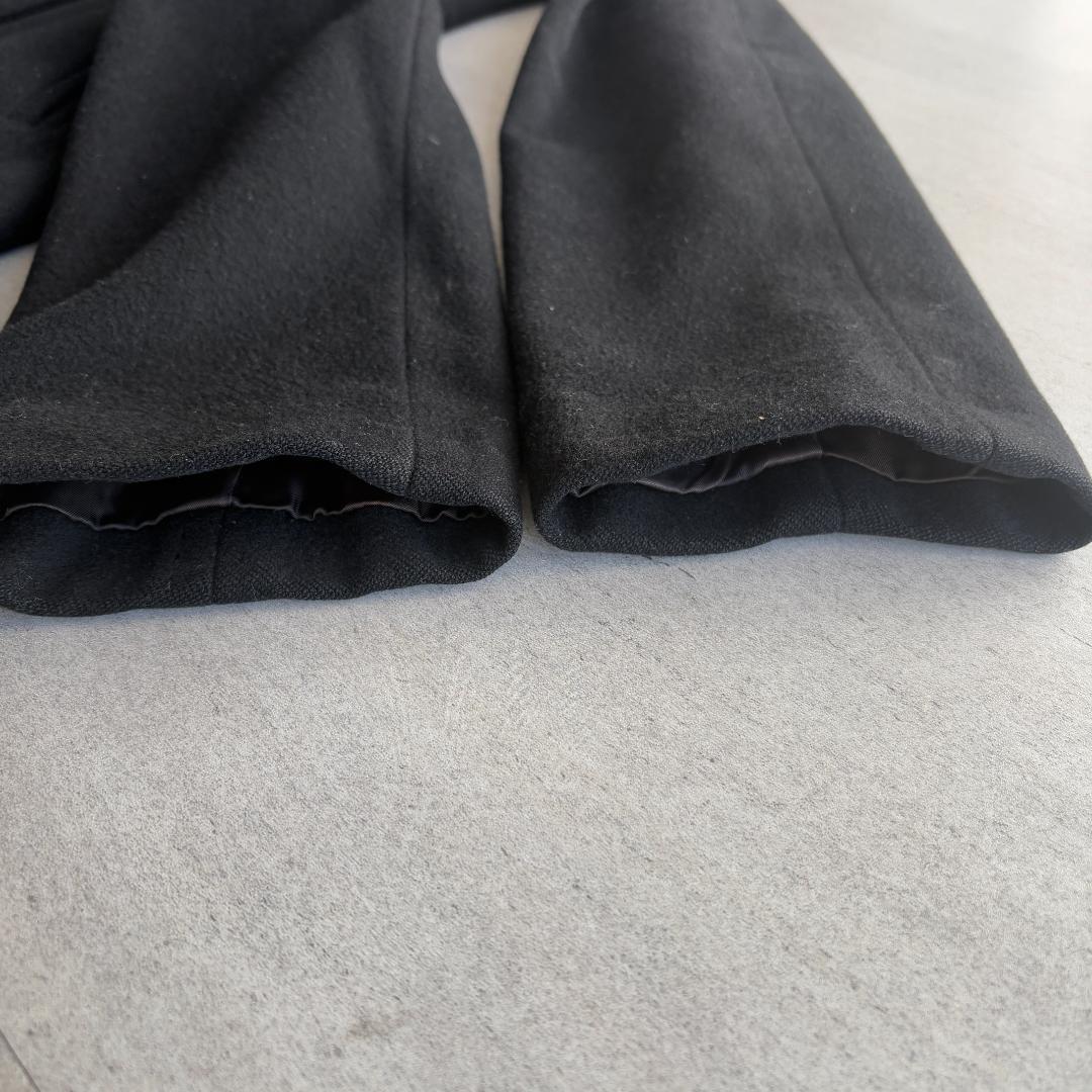 【カシミヤ100%】コムサデモード ピーコート Pコート ブラック 黒 カシミア