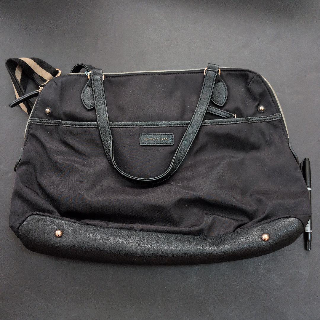 PRIVATE LABEL ブラック ボストンバッグ